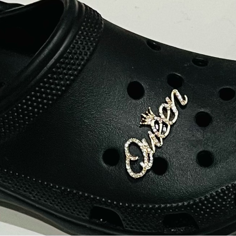 0 Bling Croc Charms, Luxury Rhinestones in Gold, Crystal Croc Charm. BarbieCore - Picture 5 of 10